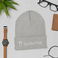 SpiderOak "Covering for My Shiny Head" Embroidered Cuffed Beanie
