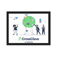 CrossClave Tree Framed matte paper poster
